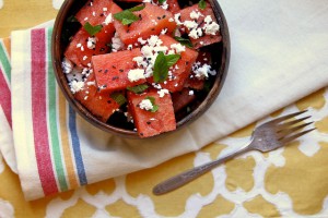 watermelon and feta